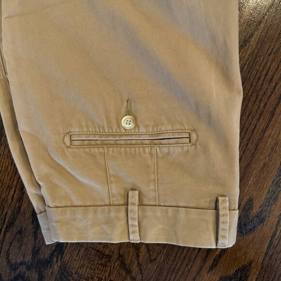 Peter Millar Mens 34 Khaki Tan Chino Pants Zip Fly Pima Cotton Business Casual - Picture 4 of 8